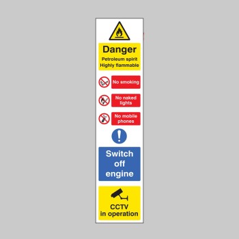 Danger - Petroleum Spirit Multi-Message - 