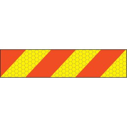 ECE70 Vehicle Marking Plate - Left Hand Chevron - 