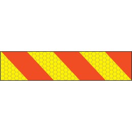 ECE70 Vehicle Marking Plate - Right Hand Chevron - 