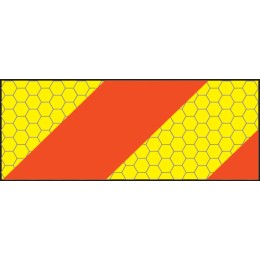 ECE70 Vehicle Marking Plate - Left Hand Horizontal Chevron - 