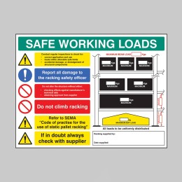 SWL Pallet Racking Sign - 