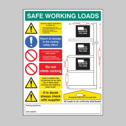 SWL Cantilever Racking Sign - 
