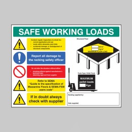 SWL Mezzanine Floor Sign - 