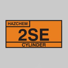 2SE Cylinder Storage Placard - Self Adhesive Vinyl - 