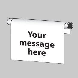 Your Message Here - Roll Top Sign - Landscape - 