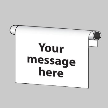 Your Message Here - Roll Top Sign - Landscape - 