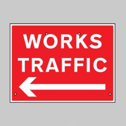 Re-Flex Sign - Works Traffic Arrow Left - 