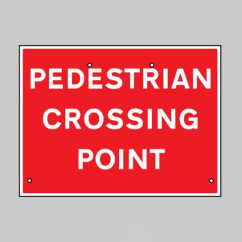 Re-Flex Sign - Pedestrian Crossing Point - Re-Flex Sign - Pedestrian Crossing Point -