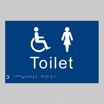 Braille - Toilet Ladies / Disabled - Braille - Toilet Ladies / Disabled -