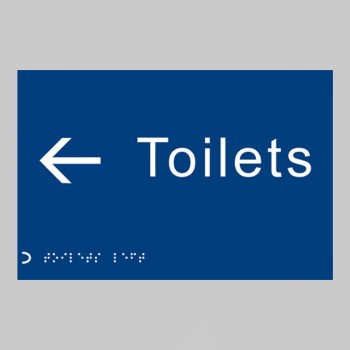 Braille - Toilets - Arrow Left - 