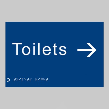 Braille - Toilets - Arrow Right - 