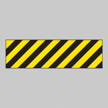 Hazard Marker (Left Hand) - Reflective Aluminium - 