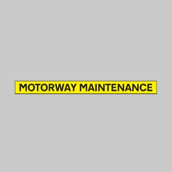 Motorway Maintenance - Reflective Self Adhesive Vinyl - Motorway Maintenance - Reflective Self Adhesive Vinyl -