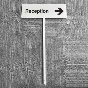 Reception - Arrow Right - Verge Sign - 