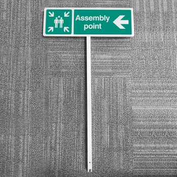Assembly Point - Arrow Left - Verge Sign - 