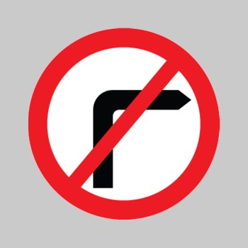 No Right Turn - Class RA1 - 