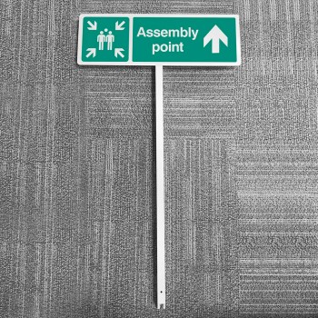 Assembly Point - Straight On - Verge Sign - Assembly Point - Straight On - Verge Sign -