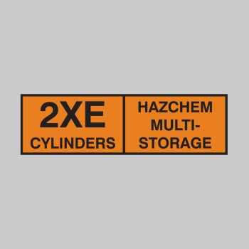 2XE Multi Cylinder Storage Placard - 