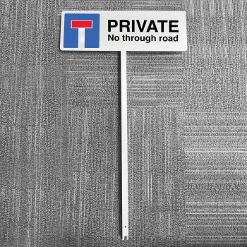 Private No Through Road - Verge Sign - 