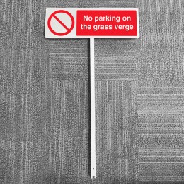 No Parking On the Grass - Verge Sign - 