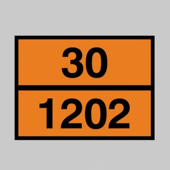 Diesel / Gas Oil Embossed ADR Plate - 