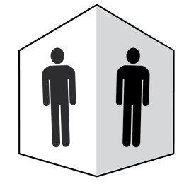 Gents Symbol - Projecting Signs - 