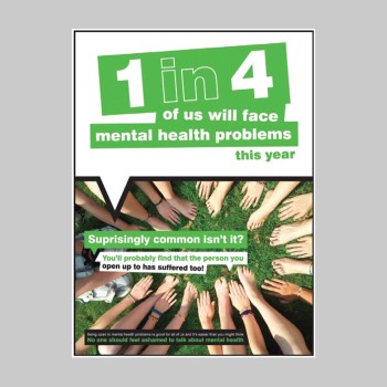 Surprisingly Common - Mental Health Poster - Surprisingly Common - Mental Health Poster -