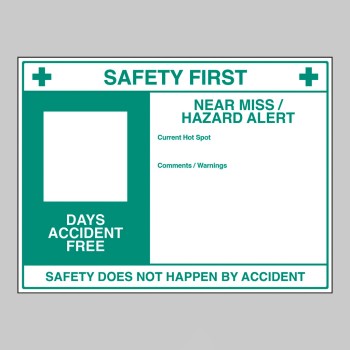Safety First - Dry Wipe Board - 