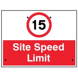 Re-Flex Sign - 15mph Site Speed Limit - 