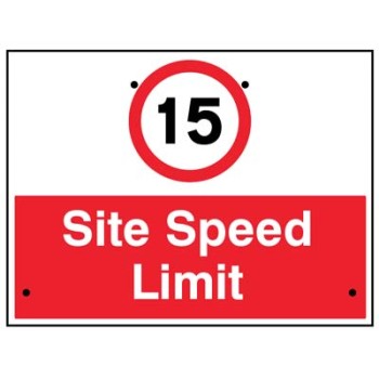 Re-Flex Sign - 15mph Site Speed Limit - 