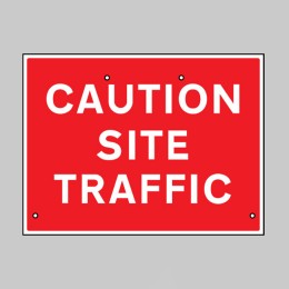Re-Flex Sign - Caution - Site Traffic - 
