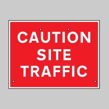 Re-Flex Sign - Caution - Site Traffic - 