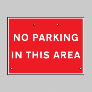 Re-Flex Sign - No Parking in this Area - 