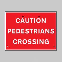 Re-Flex Sign - Caution - Pedestrians Crossing - 