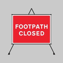 Footpath Closed Reflective Fold Up Sign - 