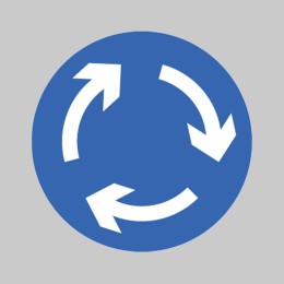 Roundabout Symbol - RA1 and R2 - 