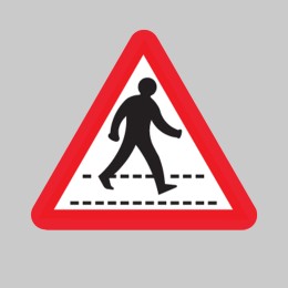 Pedestrians Crossing Ahead - Class R2 - Permanent - 