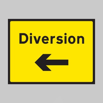 Diversion - Arrow Left - Class RA1 - Temporary - 