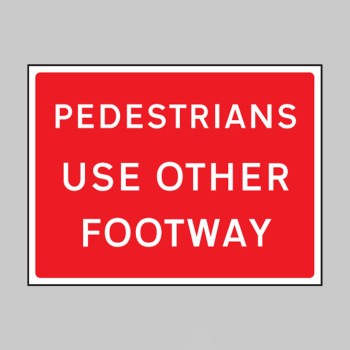 Pedestrians Use Other Footway - Class RA1 - 