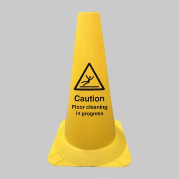 Caution Floor Cleaning - Round Cone - Caution Floor Cleaning - Round Cone -