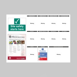 Construction Site Notice Board - 