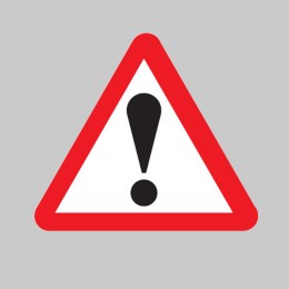 ! - Road Traffic - Exclamation Symbol - 