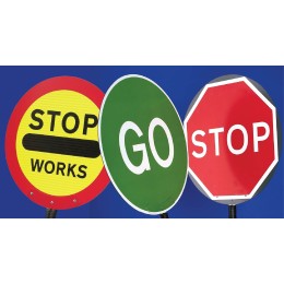 Stop / Go Lollipop Sign - 