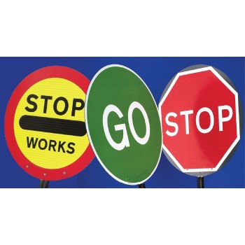 Stop / Go Lollipop Sign - 