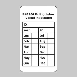 Extinguisher Visual Inspection Tag (Pack of 10) - 
