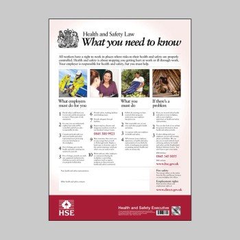 Health & Safety Law - Poster - 