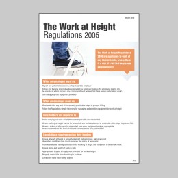Working at Heights Regulation - Poster - 