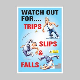 Trips Slips and Falls - Poster - 