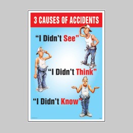 3 Causes of Accidents - Poster - 
