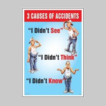 3 Causes of Accidents - Poster - 